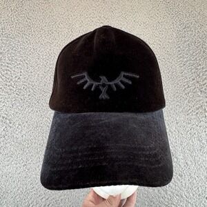 Spirithoods Black Baseball Hat Velour Strapback Adjustable Spirit Hoods